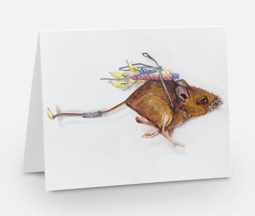 Birthday Mouse Greeting Card